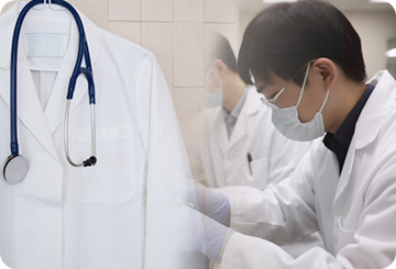 抗菌加工を施し対応します 医療施設、研究所の白衣クリーニング